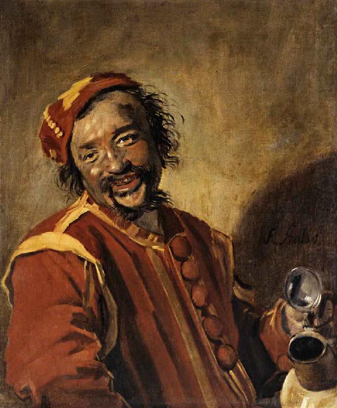 Lachende man met kruik, Frans Hals